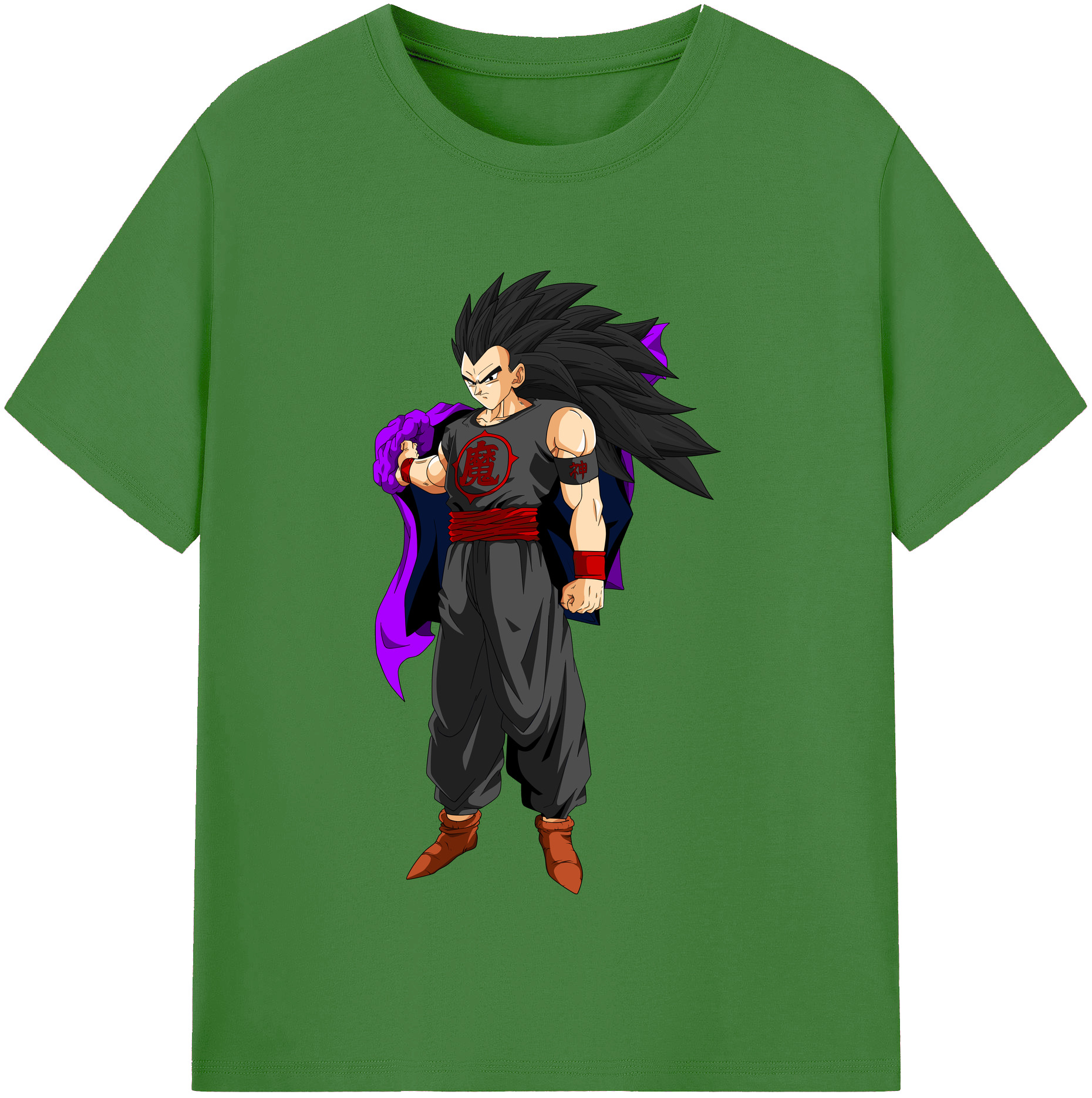 （画像用） ドラゴンボール ベジータ四世（Bejīta Yonsei）DRAGON BALL Vegeta IV レディースカジュアルプリントTシャツ（綿100％）